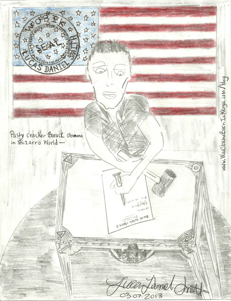 pasty cracker barack obama in bizarro world