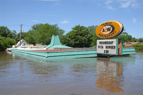 A&W Cedar Rapids Iowa flood