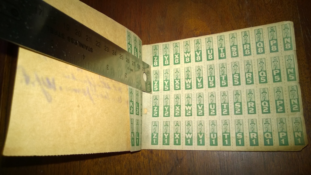 war ration book two stamps world war 2