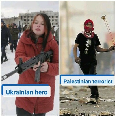 Jewish double standards (Ukrainian "hero" and Palestinian "terrorist")